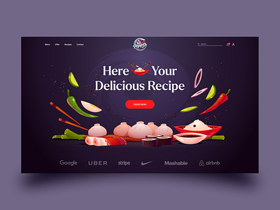 Chili Pepper Restaurant Landing page