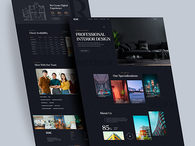 Architecture interior design studio website
