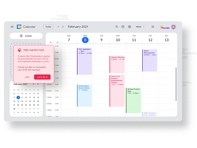 Mornin for Google Calendar calendar calendar app calendar design concept date desktop event event app google calendar manage minimal product design productivity redesign schedule ui ux webapp website week