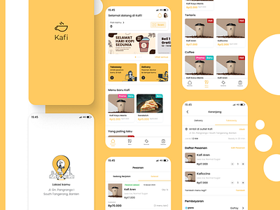 Kafi Mobile App - Coffee Shop Mobile Application design exploration figma kafi app mobile mobile app mobile design ui uiux