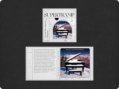 Supertramp - Even In The Quietest Moments... design illustration typography