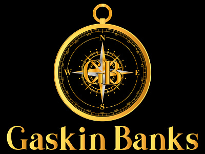 Gaskin Banks Logo Design brand identity branding design flat icon logo logo design minimal t shirt vector