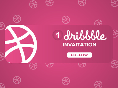 Dribbble Invaitation app brand identity branding design graphic design icon illustration illustrator logo vector