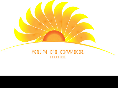 SUN FLOWER Hotel Logo Design