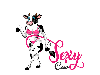 Sexycow Logo Design animal animal shop brand identity branding company cows creative design firm flat design graphic design identity logo logo design logos typography vector