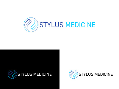 Stylus Medicine Logo Design brand identity branding design dna graphic design logo logo design logos m letter medical medicine ms logo s letter style vector