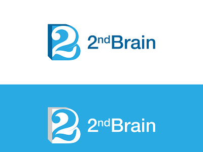 2nd Brain Logo Design 2b 2b logo 2nd app b letter b letter logo brain brand identity branding creative design graphic design icon logo logo design second simple vector