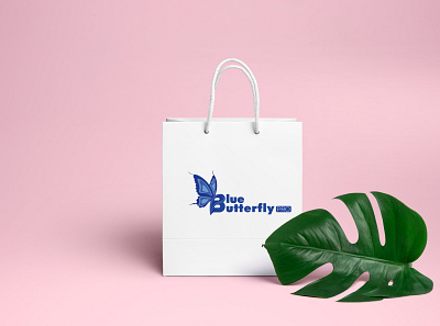 Blue butterfly pro logo design adobe illustrator brandidentity branding clothing brand logo design colorful design flat graphic design icon illustration illustrator logo minimal vector
