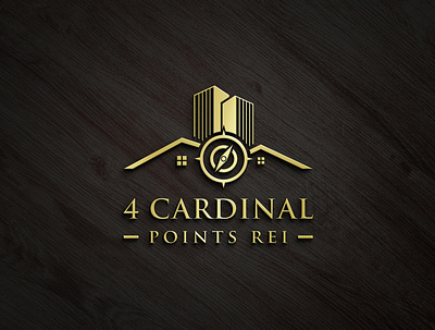 4 Cardinal points REI Real Estate logo Design 3d adobe illustrator animation brandidentity branding colorful design flat graphic design illustration logo logo design motion graphics ui