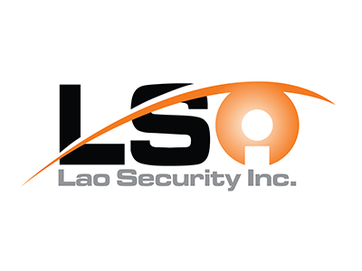 Lao Security Inc logo sketch vector