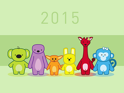 Happy 2015 childrens book happy new year illustration illustrator vector