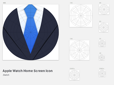 Apple Watch Home Screen Icon Sketch Template