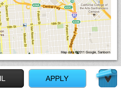 Map View fireworks ios design ui