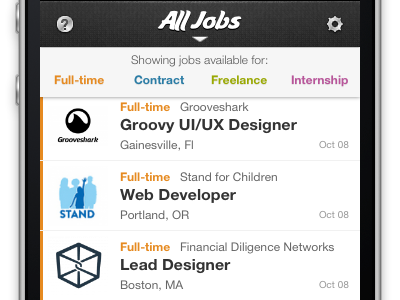 Jobs Listing