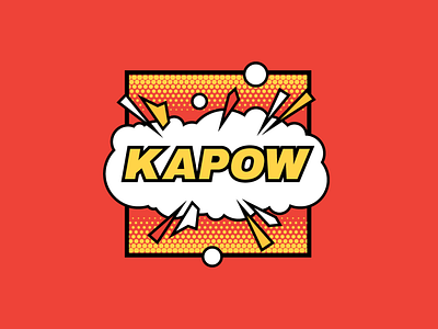 KAPOW Ice Cream - Logo branding graphic design ill illustration logo