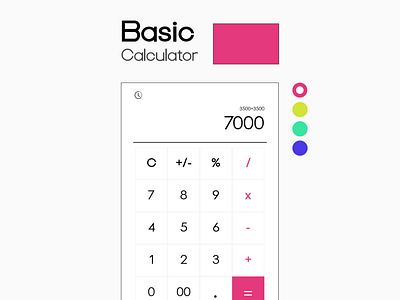 Daily UI 4 / Calculator