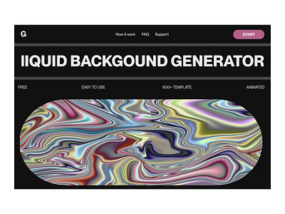 liquid background generator animation background clean interactive minimal motion product design trend 2022 ui web