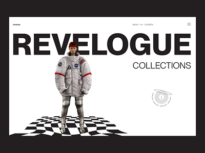 Revologue — fashion collection clean collection design fashion landing page minimal trend ui ux web