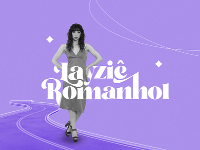 Layziê Romanhol | Logo Design branding design fashion lettering retro