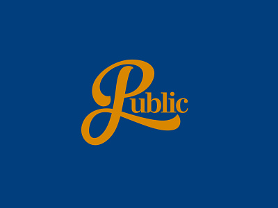 Public Logo Concept 1 logo logotype restaurant typography