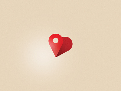 Local Love heart icon illustration local love map pin