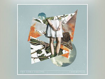 Ceremonial Cover abstract album cover clouds collage figure fire girl music nest organic person sky