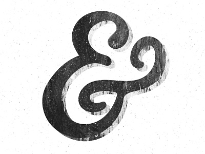 Ampersand ampersand grunge lettering script texture type typography