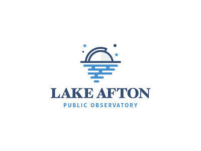 Lake Afton Public Observatory astronomy lake logo observatory planet science space stars water