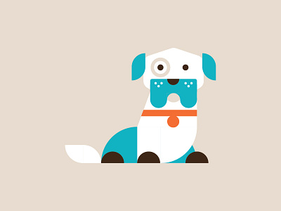 Dog animal dog geometric pet