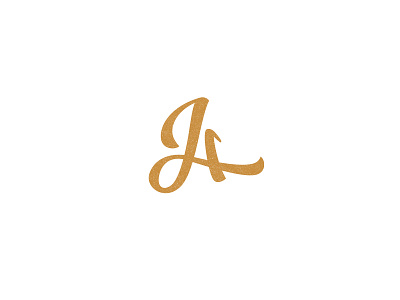 A initial letter logo organic script symbol type typography