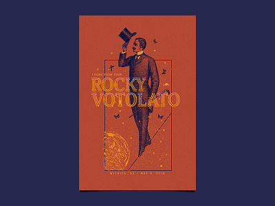 Rocky Votolato Poster figure gig poster illustration music poster scifi space
