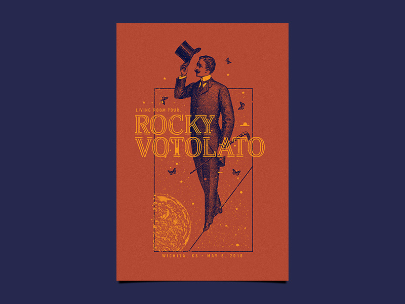 Rocky Votolato Poster By Andrew Stephens Dribbble Rocky V Mockup Dribbb Poster Design For Votolato S Living Room Tour