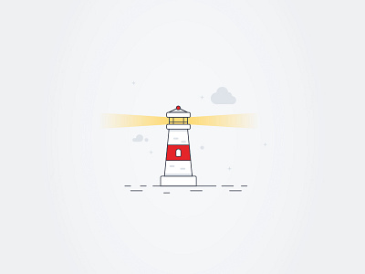 Lighthouse illustration lighthouse nautical ocean sea sky