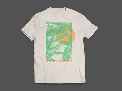 KV Palm Tee band band merch palm tree rock and roll summer t shirt t shirt design tropical