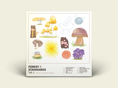 Forest Standards (A) album art album artwork album cover jazz music nature retro vintage vinyl record