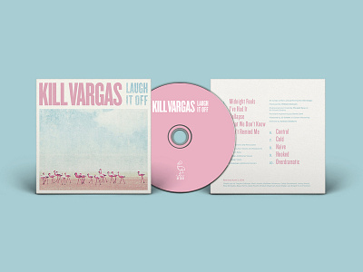 Kill Vargas - Laugh It Off album art album cover branding flamingo icon music packaging punk tropical