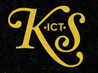 Wichita, KS aristo black branding city gold icon kansas logo logotype texture typography wichita