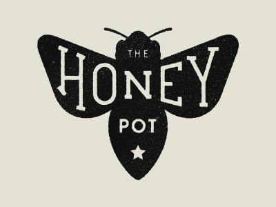 The Honey Pot bee bees! branding design graphic honey typography