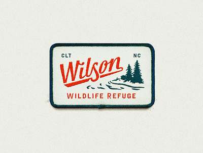 Wilson Wildlife Refuge adventure branding design graphic logo logotype outdoors patch typography