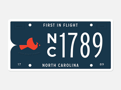 North Carolina License Plate cardinal design license plate north carolina state plates