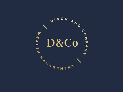 D&Co Secondary Mark branding design logo secondary mark wealth management