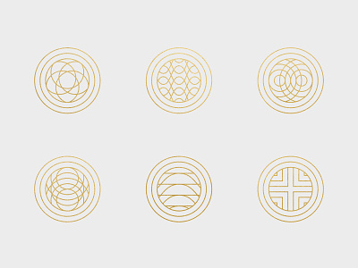 Guilloche Icons abstract branding design guilloche icons pattern
