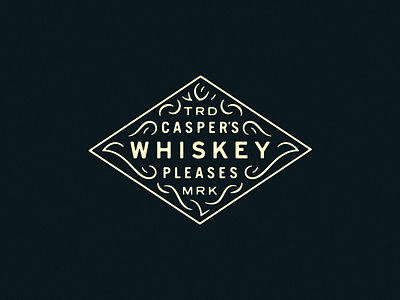 Casper's Whiskey badge casper design whiskey