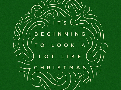Merry Christmas card christmas design flourish wreath