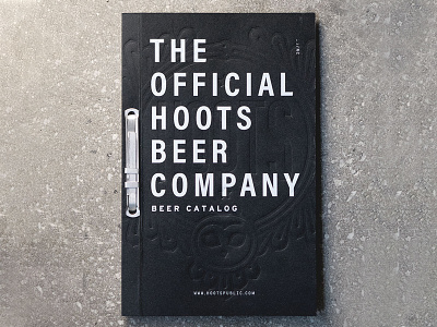 Hoots Beer Catalog beer binding booklet branding catalog design hoots letterpress owl print
