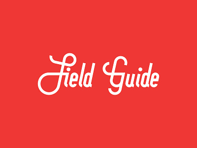 Field Guide WIP brand branding design field graphic guide illustration logo logotype typography