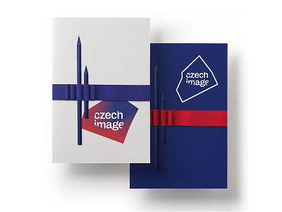 Czech Image blue centres czech flag image logo logotype red variable visual identity white