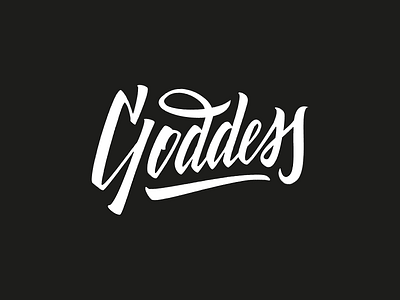 Goddess brand branding calligraphy handwritten identity lettering logo logotype mark minimal minimalist typography vector visual identity
