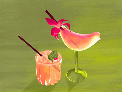 Cocktails cocktail illustration digital art digital drawing digital illustration editorial illustration food illustration illustration procreate art procreateapp