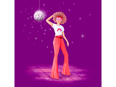 Digging the Dancing Queen 2d illustration digital art digital drawing digital illustration editorial illustration illustration procreate app procreate art procreateapp